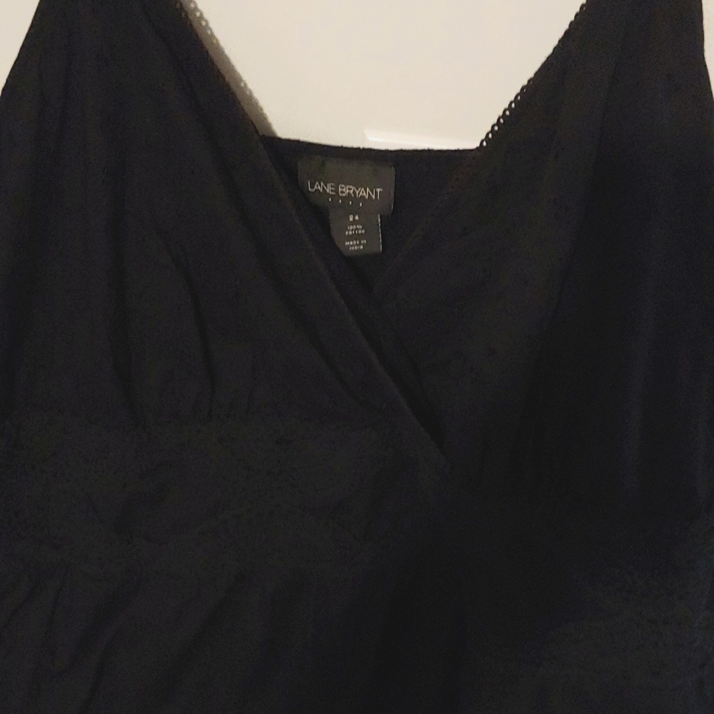Lame Bryant black tiered eyelet sundress!